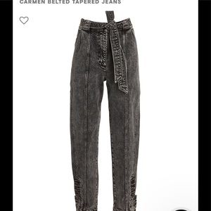 Ulla Johnson Carmen Belted Tapered Jeans